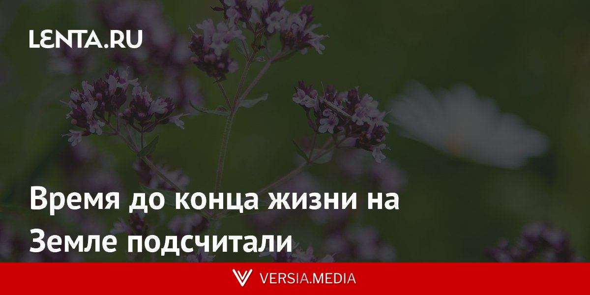 Время до конца жизни на Земле подсчитали