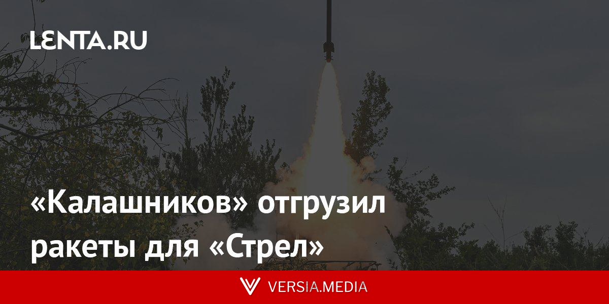«Калашников» отгрузил ракеты для «Стрел»