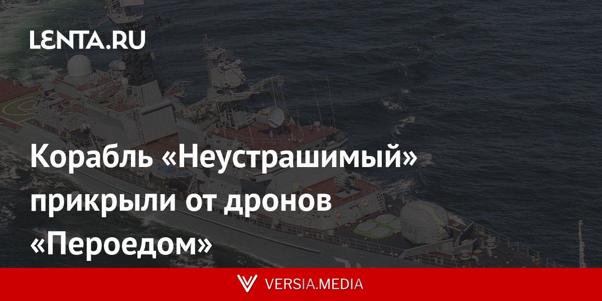 Корабль «Неустрашимый» прикрыли от дронов «Пероедом»