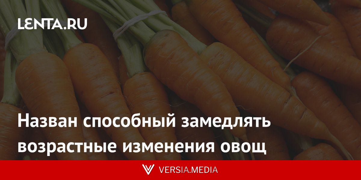 Назван способный замедлять возрастные изменения овощ