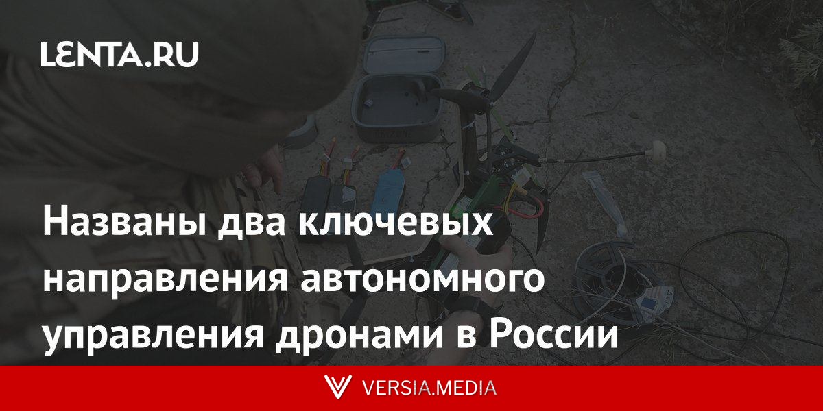 Названы два ключевых направления автономного управления дронами в России